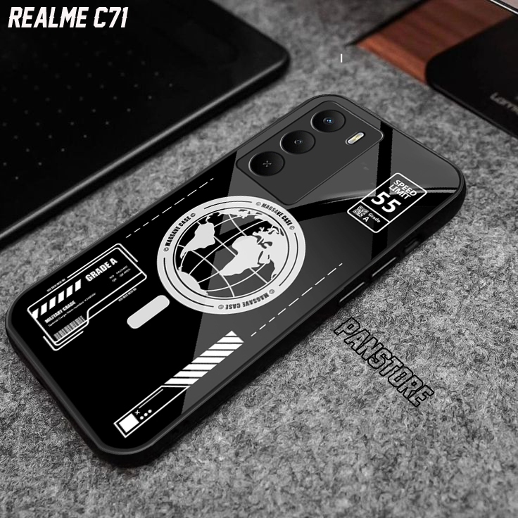 Softcase Glossy Glass Realme C71 เคสโทรศัพท์มือถือ HP อุปกรณ์เสริม Realme C71 Panstore เคสโทรศัพท์มื