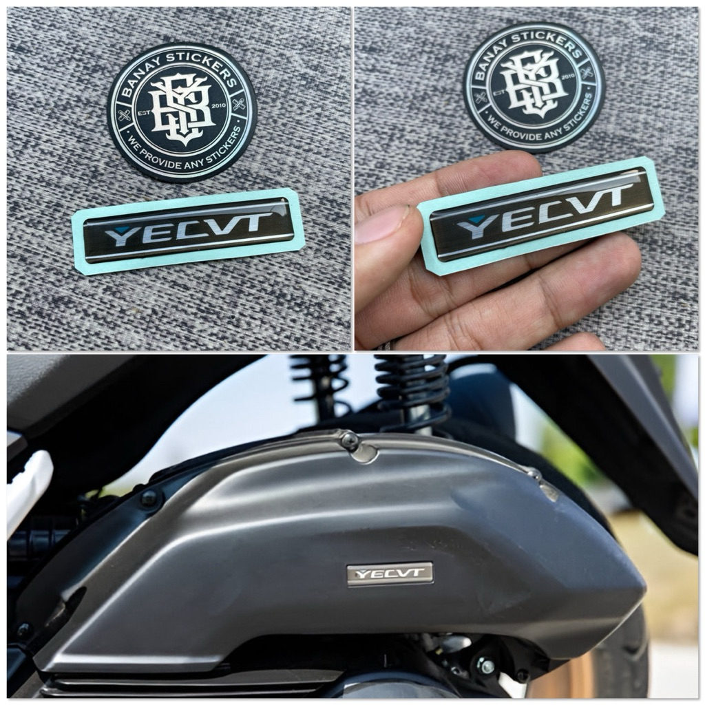 สติ๊กเกอร์ YECVT NMAX TURBO TECH MAX RAISED EMBLEM