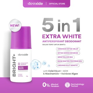 [READY] Deoxide Antiperspirant Deodorant Roll On BRIGHT+ For Brightening | Deodoran Pria Deodoran Wanita Deo Anti Perspiran
