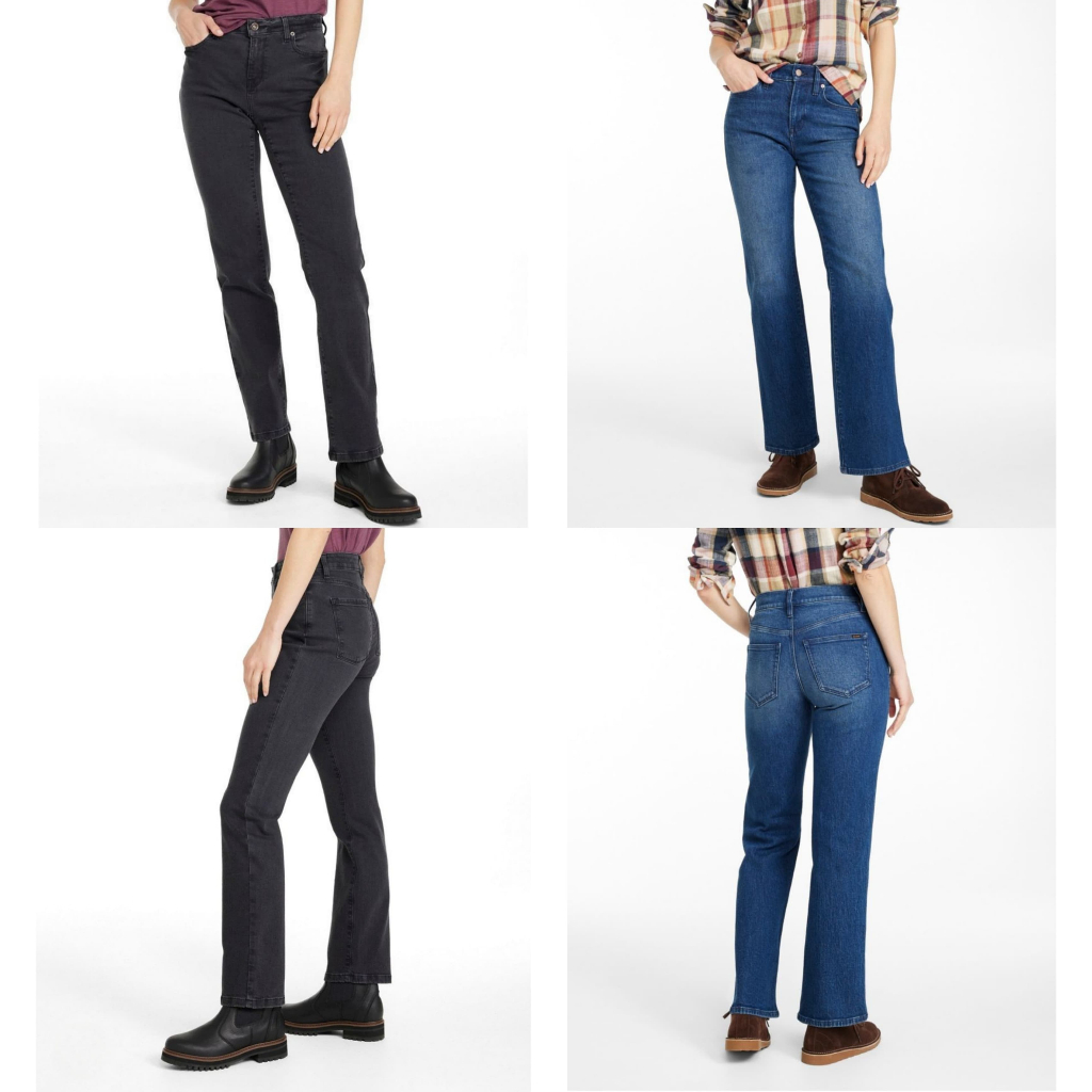 LLBean Women กางเกงขาตรง High-Rise