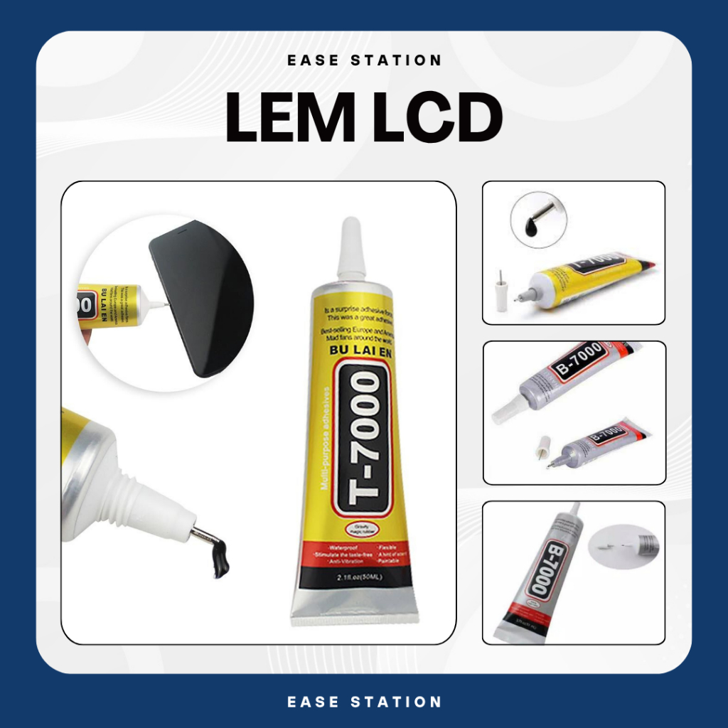 LAYAR HP SCREEN ADHESIVE GLUE SMARTPHONE LCD GLUE T7000 CLEAR BLACK TUCHSCREEN GLUE B7000 OAS STATIO