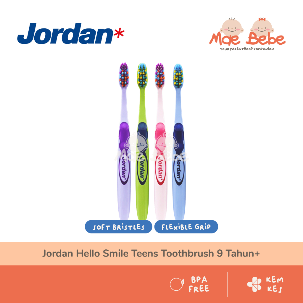 แปรงสีฟัน Jordan Hello Smile Teens 9 ปี+ แปรงสีฟันเด็ก