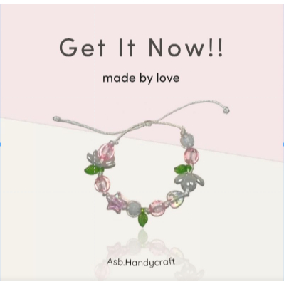 [TG029] 1 ชิ้น - สร้อยข้อมือโมเต้เชือกหยก 1 มม. พรีเมี่ยม