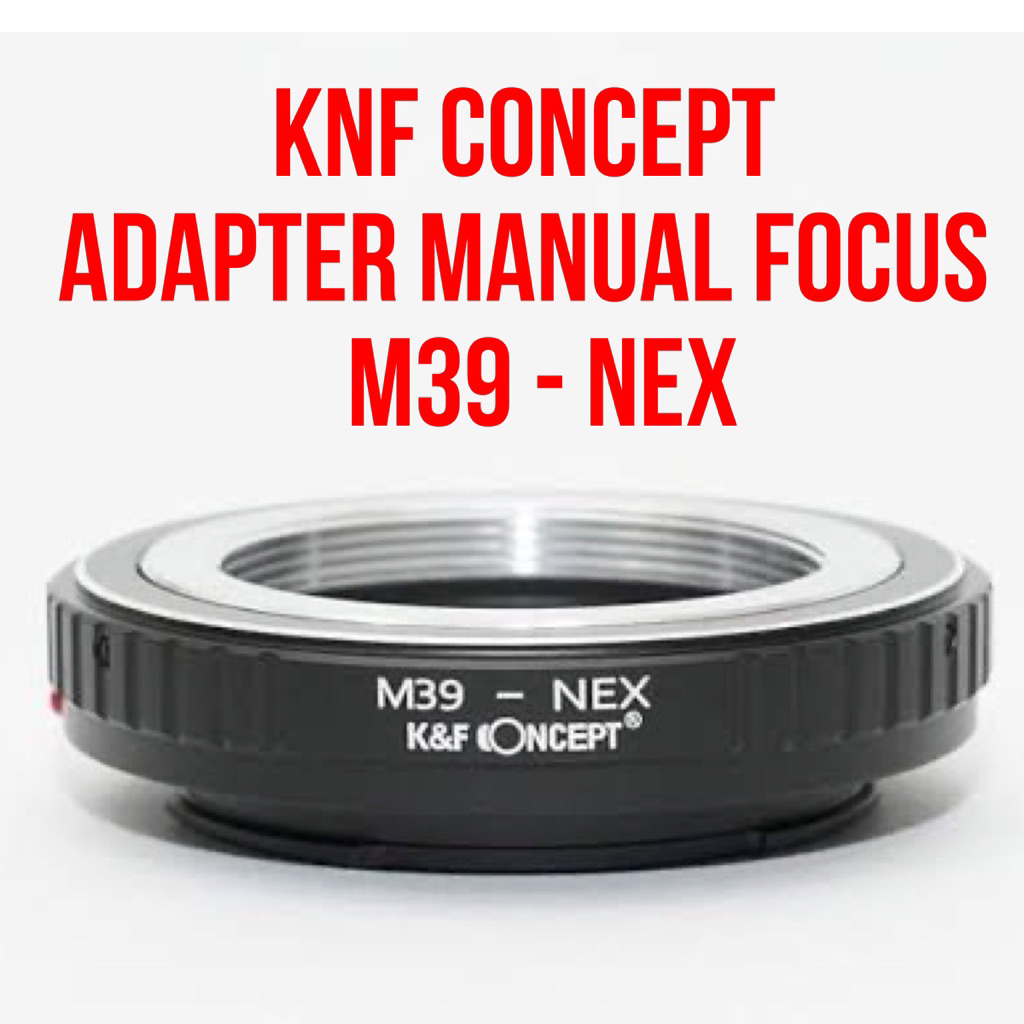 อะแดปเตอร์เลนส์แนวคิด K&F | M39 - NEX ทองเหลือง| เลนส์ Leica M39 39 มม. เป็นกล้องตัวกล้อง Sony NEX E