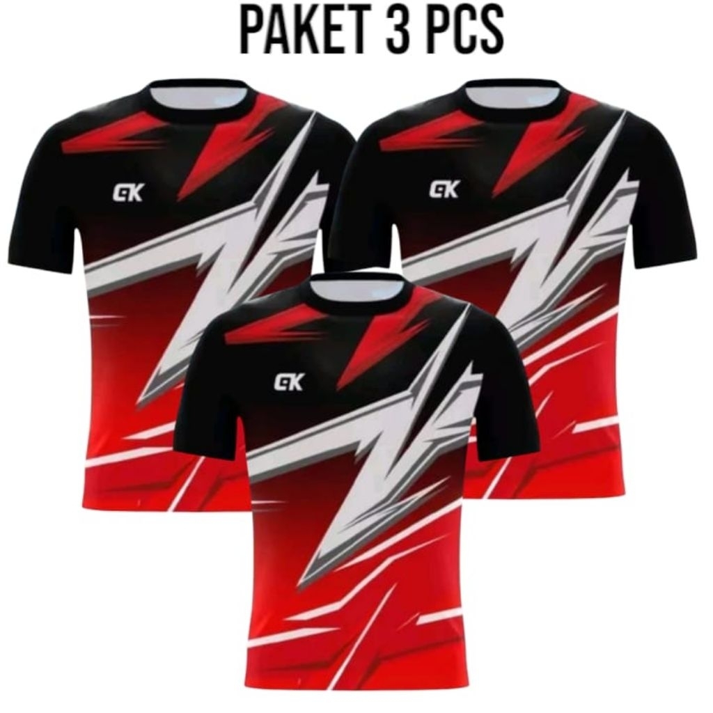 แพคเกจ 3 ชิ้นผู้ใหญ่ผู้ชาย/ผู้หญิงกีฬา JERSEY JUMBO ผู้หญิง VOLLEYBALL JERSEY ผู้หญิง BADMINTON เสื้