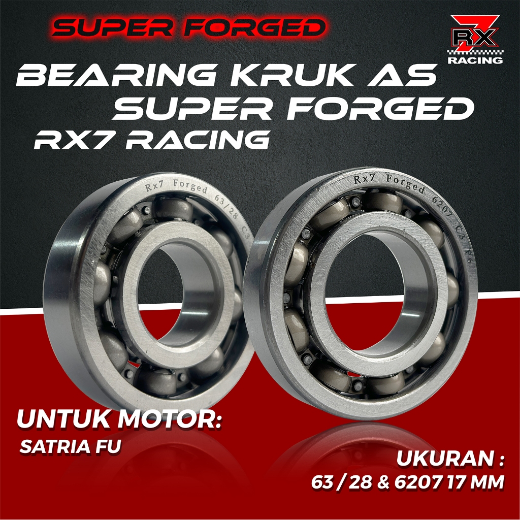 Satria Fu 63/28 & 6207 17 มม. Super Forged C3 Rx7 Racing แบริ่งเพลาข้อเหวี่ยง
