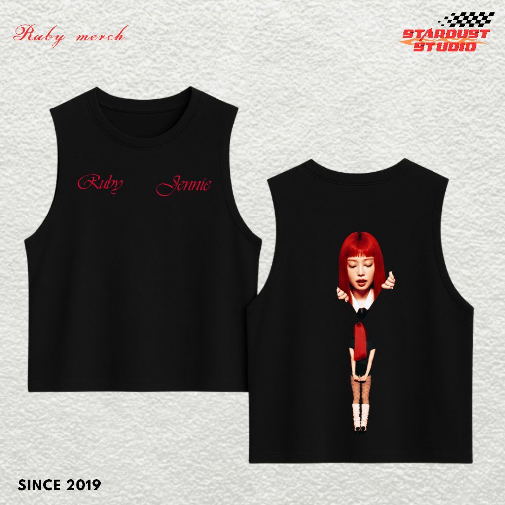 Stardust Ruby Jennie Tshirt TankTop / Ruby Jennie Lekkong อัลบั้มเสื้อยืด / Jennie Blackpink เสื้อยื