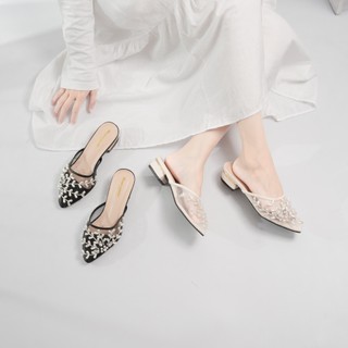 Herdian Rtwo 37 Sandal Heels Wanita Pesta 3 Cm Mules