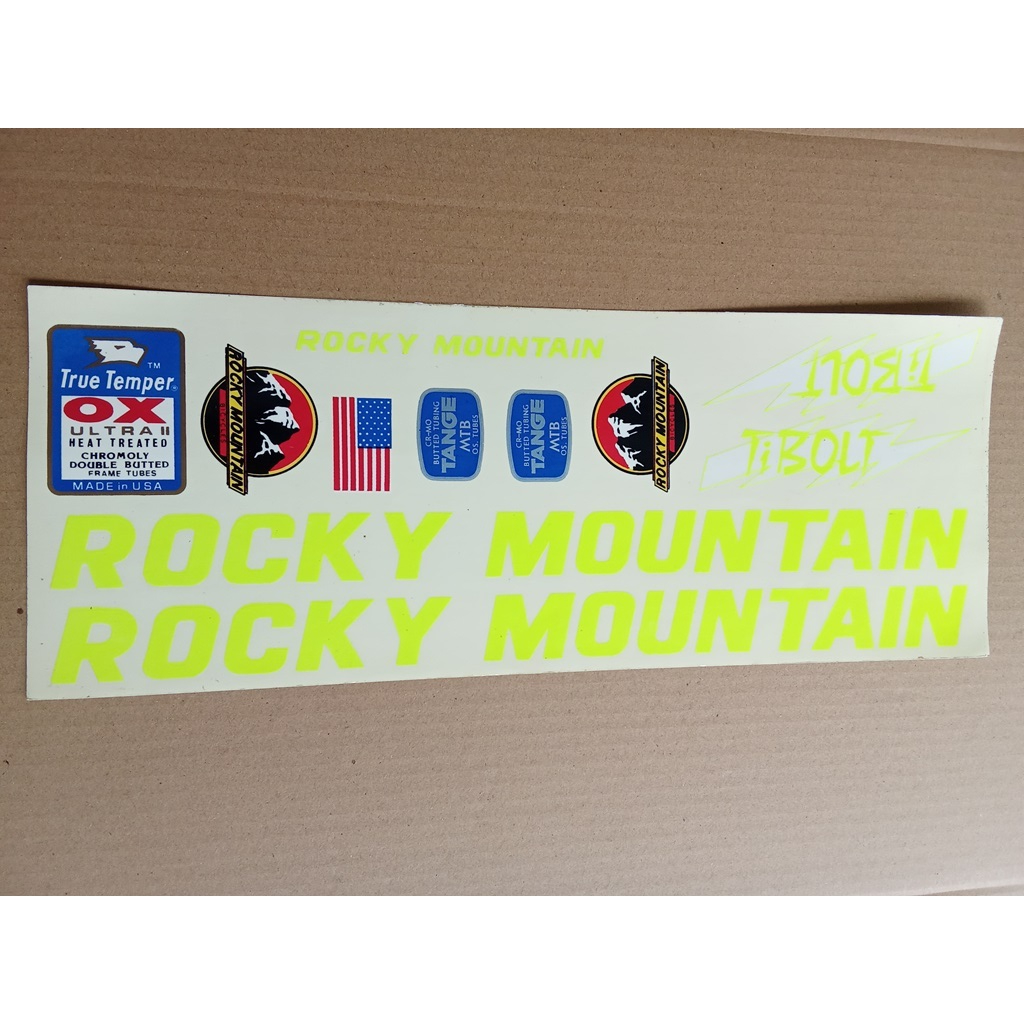 สติ๊กเกอร์รูปลอกสําหรับคอลเลกชัน Rocky Mountain Yellow