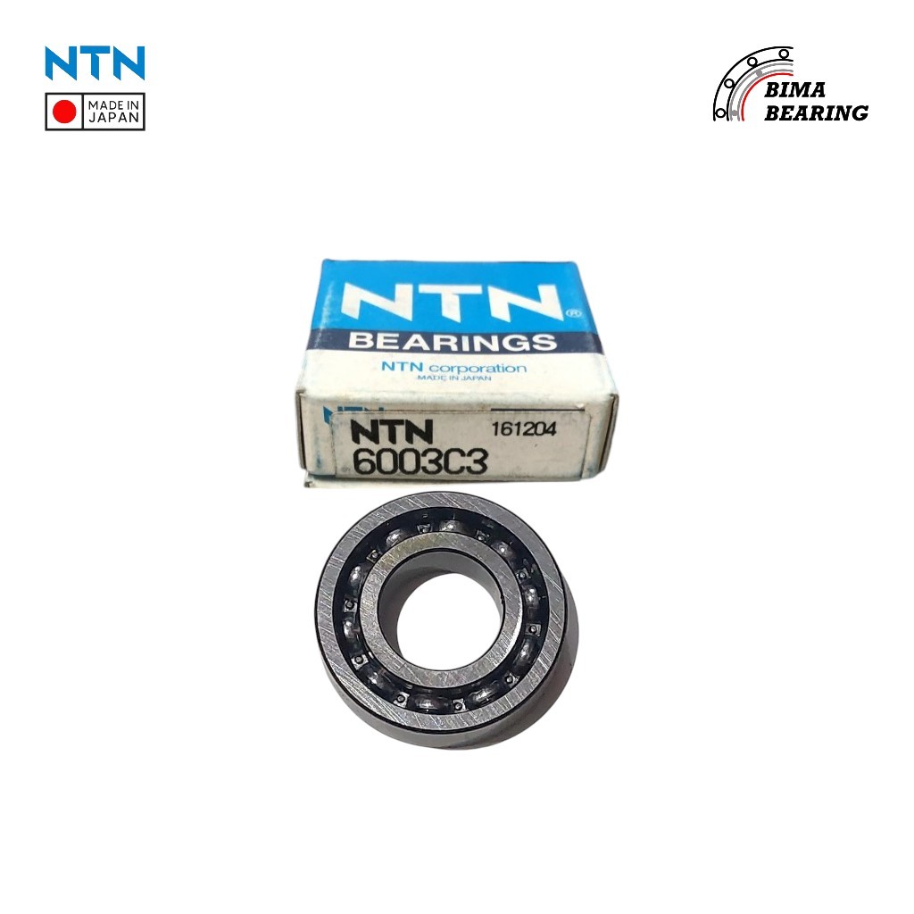 แบริ่ง 6003 NTN JAPAN Ori Plain Lava ไม่มีฝาปิด 17X35X10 6003C3