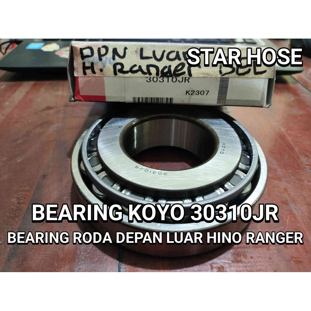 BEARING KLAHER KOYO 30310JR ด้านนอกด้านหน้า HINO RANGER