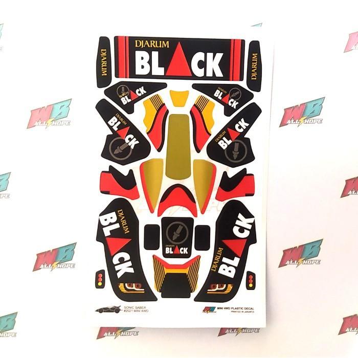 Sonic Saber Sticker - Djarum Black - ตัวเครื่องสีดํา - Vinyl Lam. โดฟท์