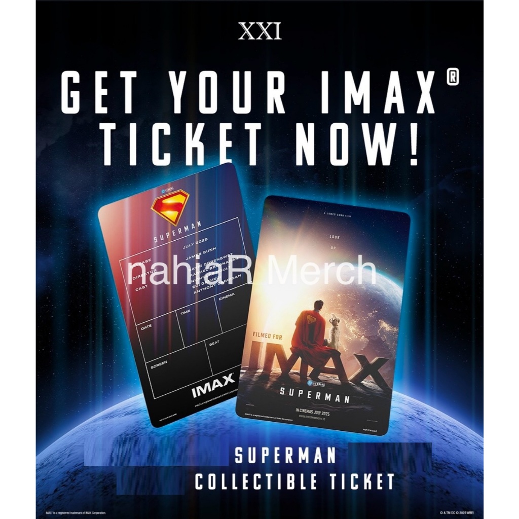 Superman x Cinema XXI ตั๋วสะสม IMAX อย่างเป็นทางการ