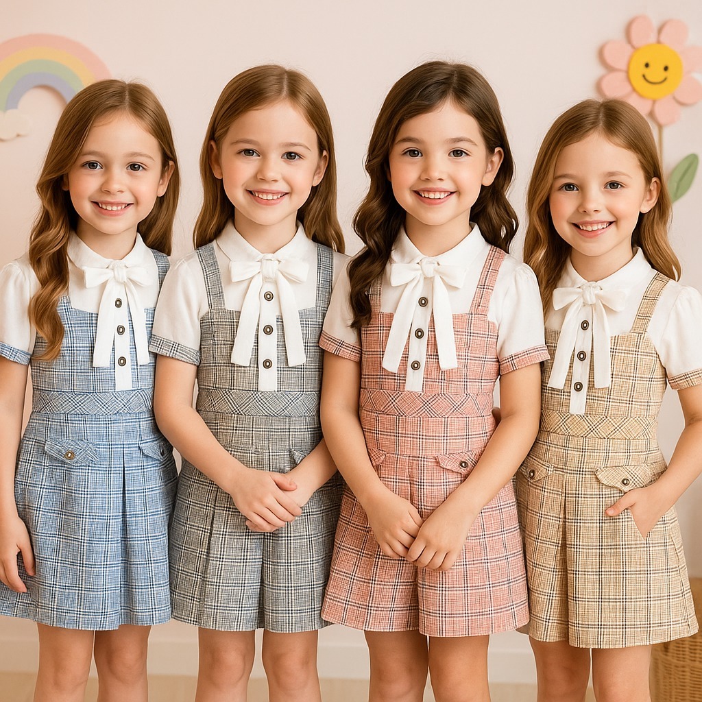 YUFFIE - Haruka ชุดเดรสสไตล์เกาหลีน่ารักสําหรับเด็กผู้หญิง Eid 2026 Ramadan 1-8 ปี 4421