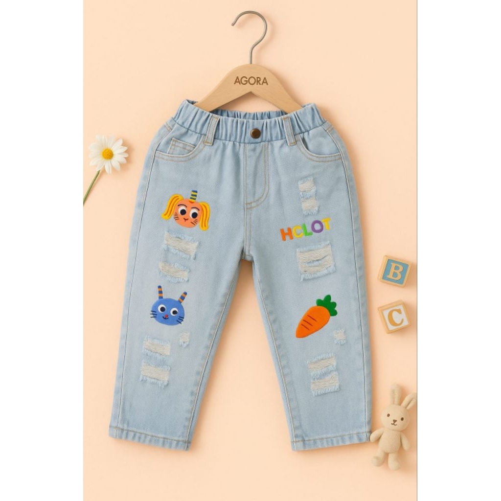 UNISEX BOYS AND GIRLS JEANS PANTS 4 YEARS-6 YEARS CL011