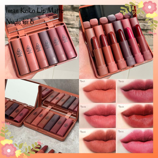 [6PCS] HASAYA GIRL MINI LIPSTICK NUDE SERIES (dapat 1 set + kaca)