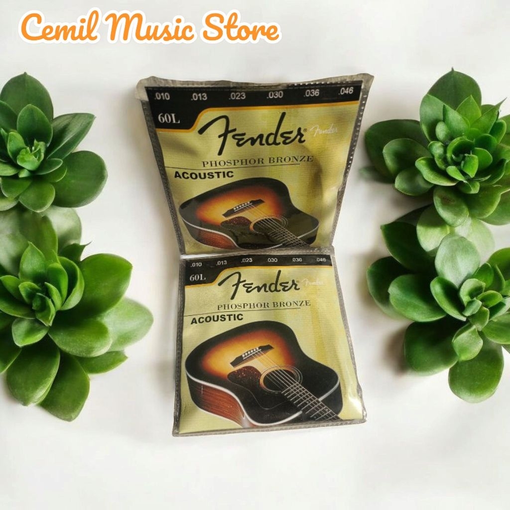 สายกีต้าร์โปร่ง Fender ดั้งเดิม 010 สายกีต้าร์โปร่ง Fender 010 Bonus pick