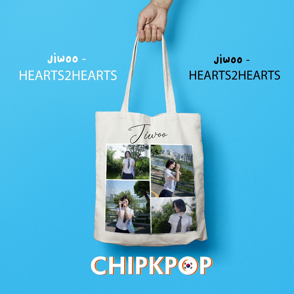 TOTEBAG [ชุดแพ็ค] JIWOO H2H HEARTS2HEARTS I PC H2H I PHOTOCARD H2H I CARMEN I ALBUM H2H TASS TO HEAR