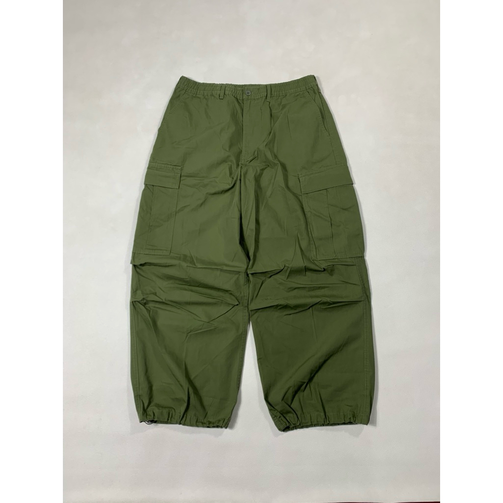 GU SuperWide G กางเกงบอลลูนคาร์โก้ ไซส์ L 32-36 Lp 84-92 ซม. ยาว 107 ซม. เปิดนิ้วเท้า 29 ซม.