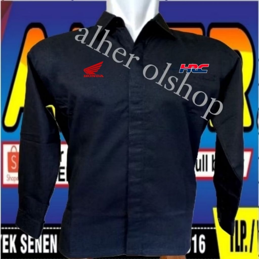 KEMEJA 1 กระเป๋า Honda HRC เสื้อ Honda HRC เสื้อ Honda HRC ชุด Honda HRC Pdh Honda HRC เสื้อทํางาน H