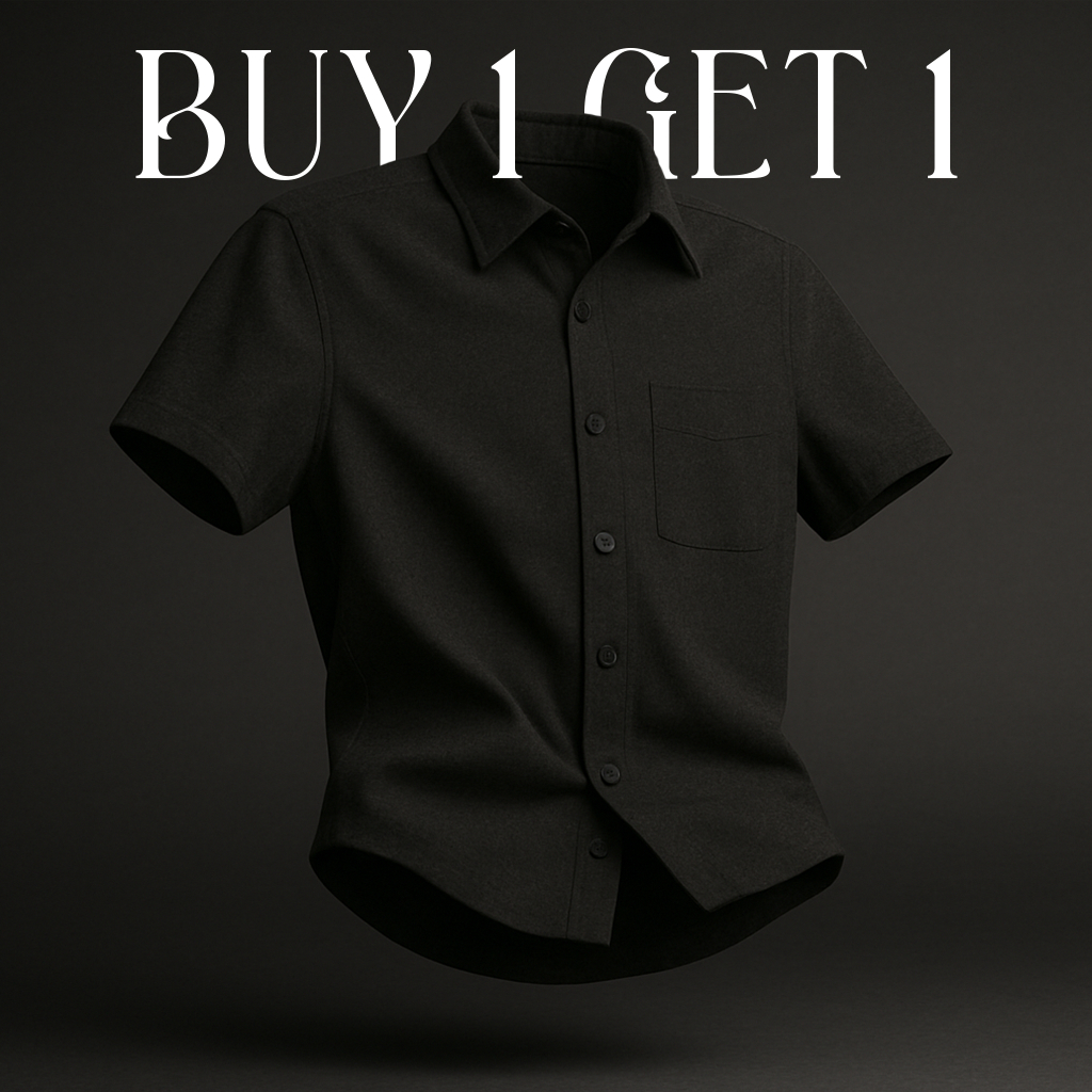[BUY1 GET1] HAROC SHIRT ELEGANT BLACK