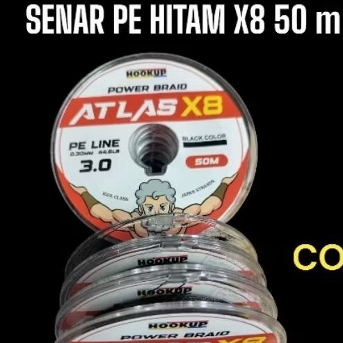 สาย PE สีดํา X8 ATLAS และแข็งแรง BY JJS