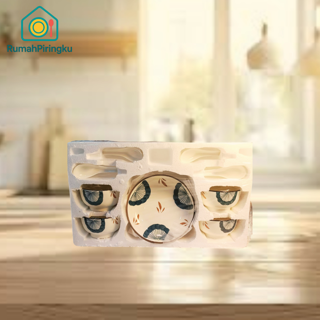 MY PLATE HOUSE - RING SET / PLATE BOWL SET / HAMPERS SET 10PCS ORIENTAL MOTIF