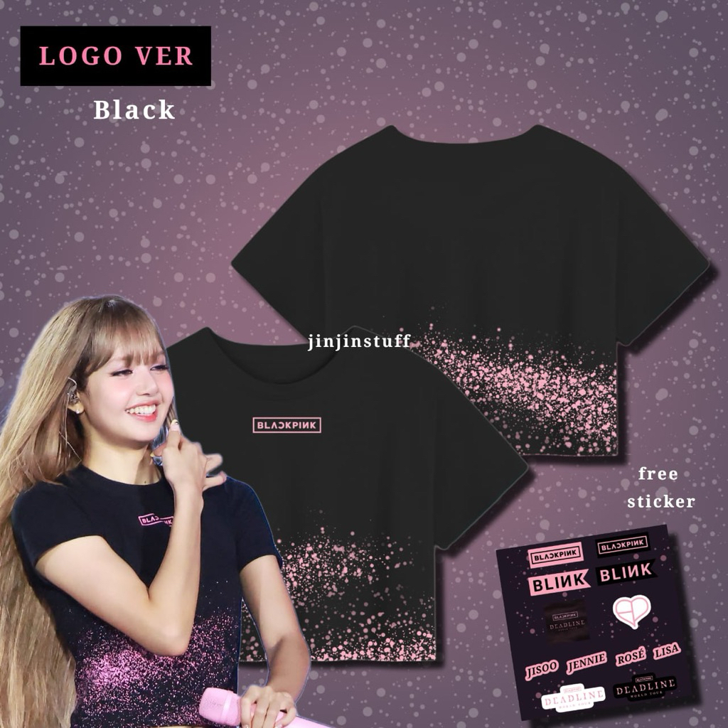Blackpink Deadline World Tour Crop Top เสื้อยืด