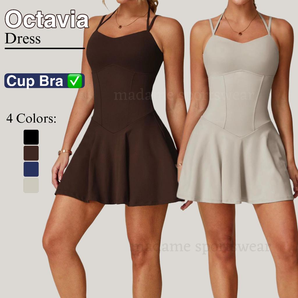 MSW – Octavia Dress - PADEL TENNIS Outfit DRESS (รวมด้านในสั้น) กีฬากอล์ฟผู้หญิง