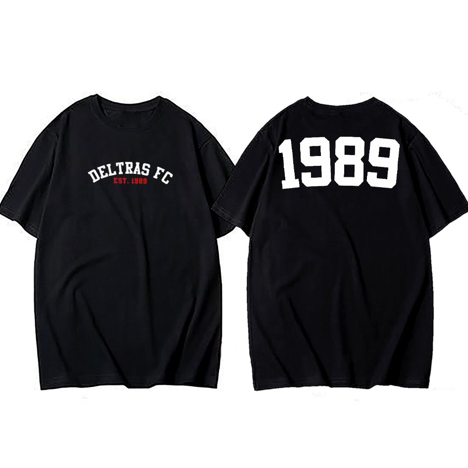 KATUN BajuQu_Store เสื้อยืด Kaos BOLA DELTRAS FC 1989 Cotton 24s