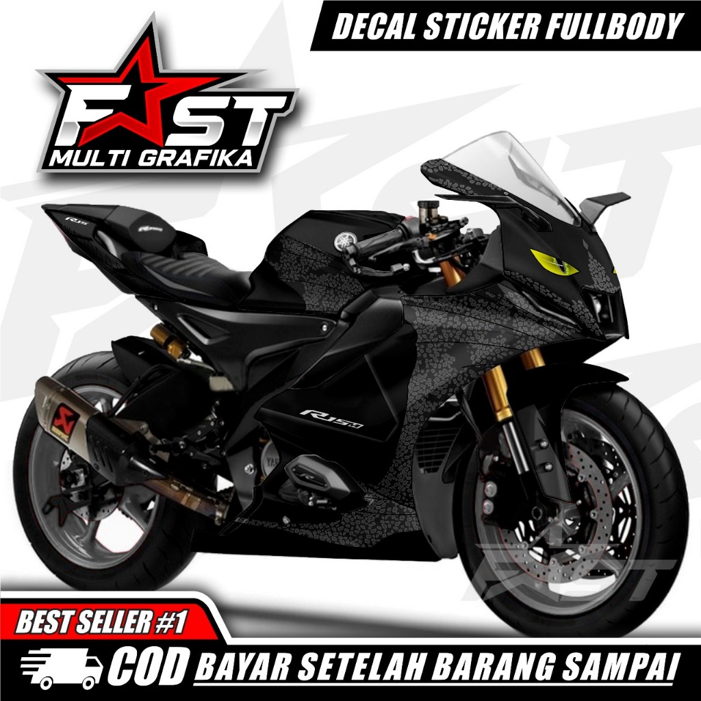 รูปลอก R15 V4 สติ๊กเกอร์ Striping Fullbody NIGHT FURRY LATEST Decal Yamaha R15 V4, สติ๊กเกอร์รูปลอก 
