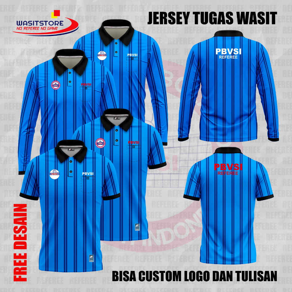 PREMIUM PRINTING VOLLEYBALL REFEREE JERSEY เสื้อโปโล (PBVSI - PBVSI REFEREE)