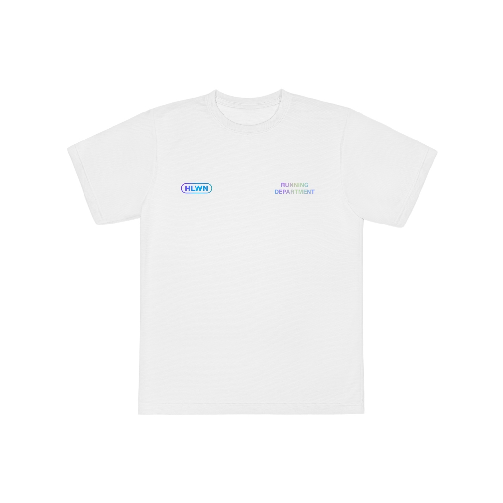 HLWN Running Unisex Short Sleeve Jersey สีขาว - Scenic 003