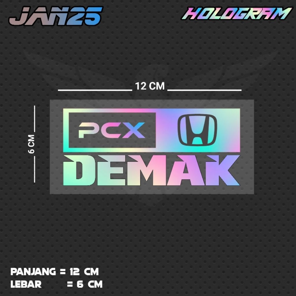 สติ๊กเกอร์ตัด PCX DEMAK / JAN25 JTG