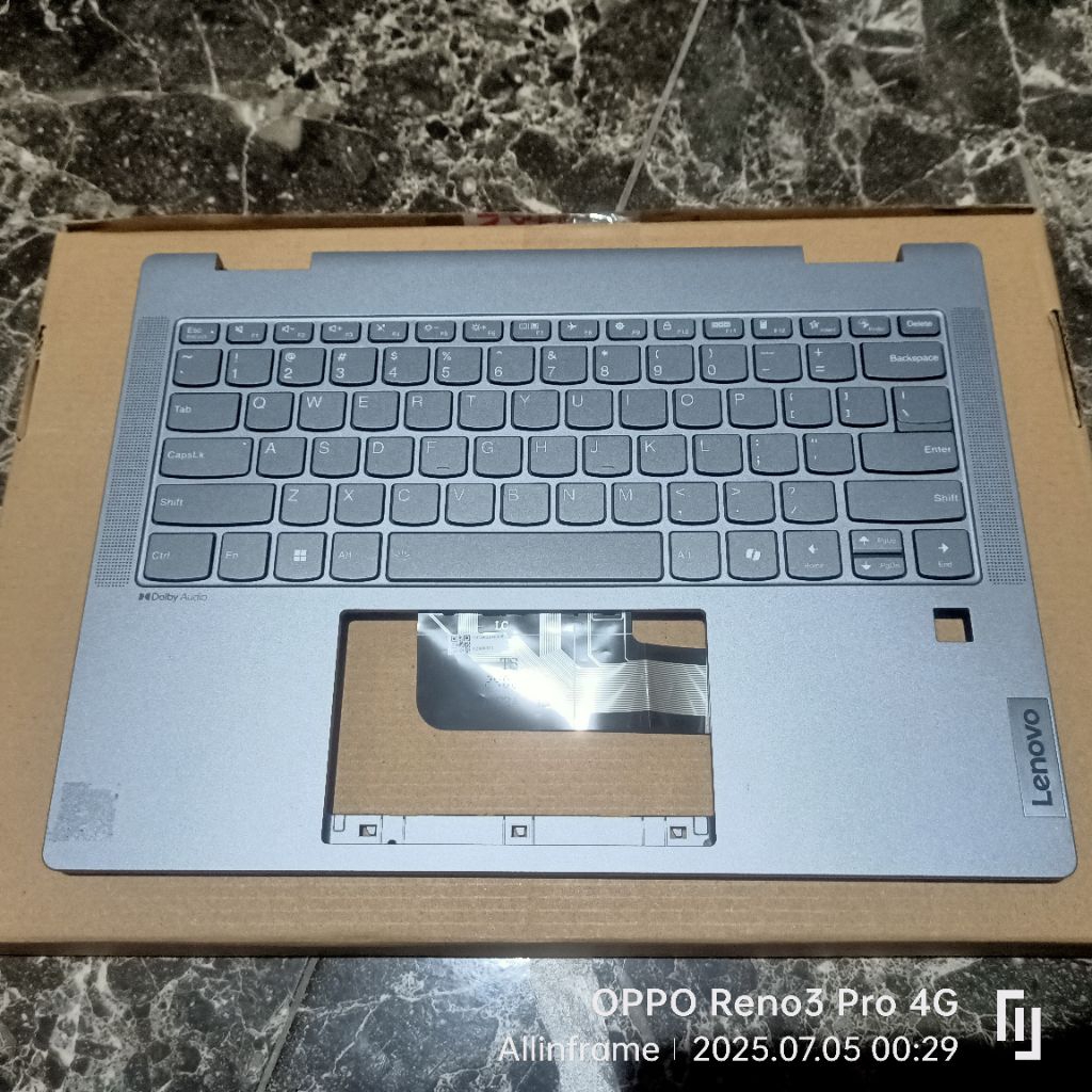 คีย์บอร์ดและกรอบแล็ปท็อป Lenovo IdeaPad 5 2-in-1 14AHP9 5 2-in-1 14IRU9 5 2-in-1 14IRH9 ORIGINAL CAB