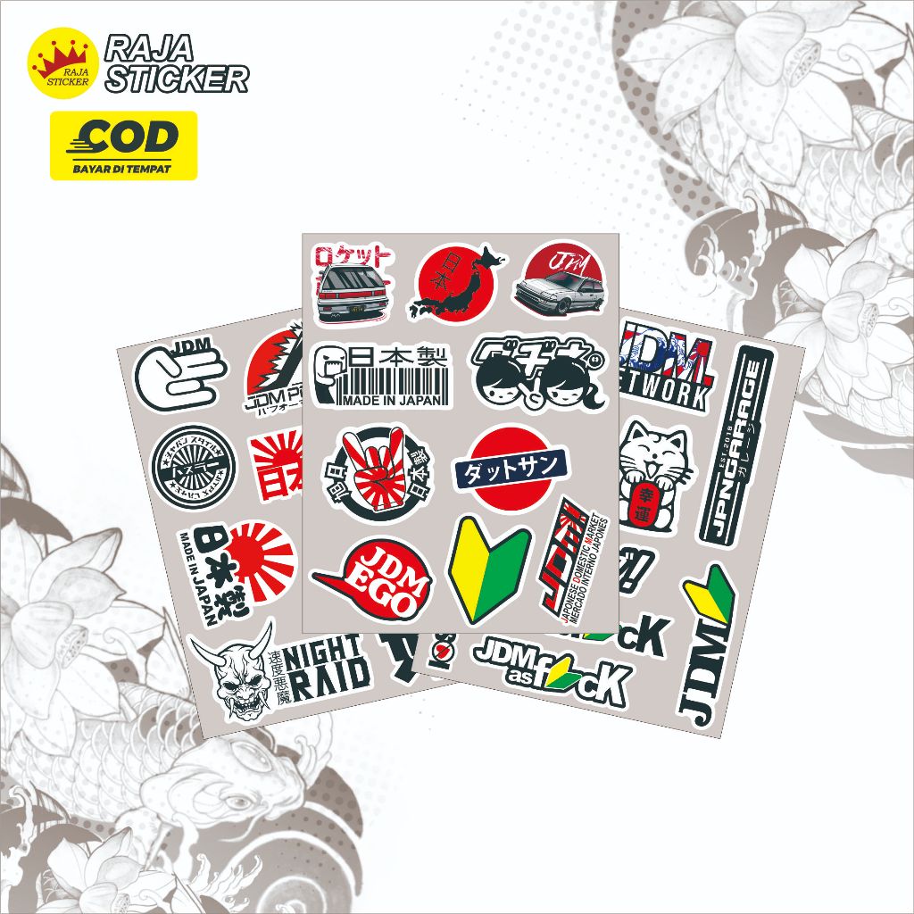 สติ๊กเกอร์ติดรถ, สติ๊กเกอร์ JDM, สติ๊กเกอร์ JDM, สติ๊กเกอร์ติดรถ JDM, ตลาดในประเทศญี่ปุ่น