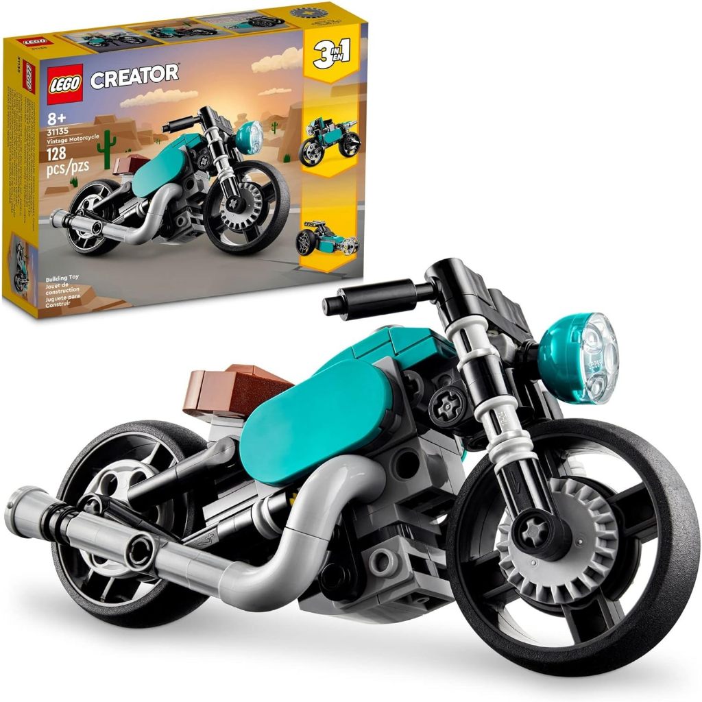 Lego Creator 31135 Vintage Motorcycle 3 in 1 Bricks Original Lego Motorcycle Toy Blocks
