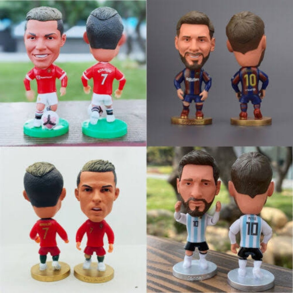 Ronaldo Messi Neymar Football Player Action Figure Display