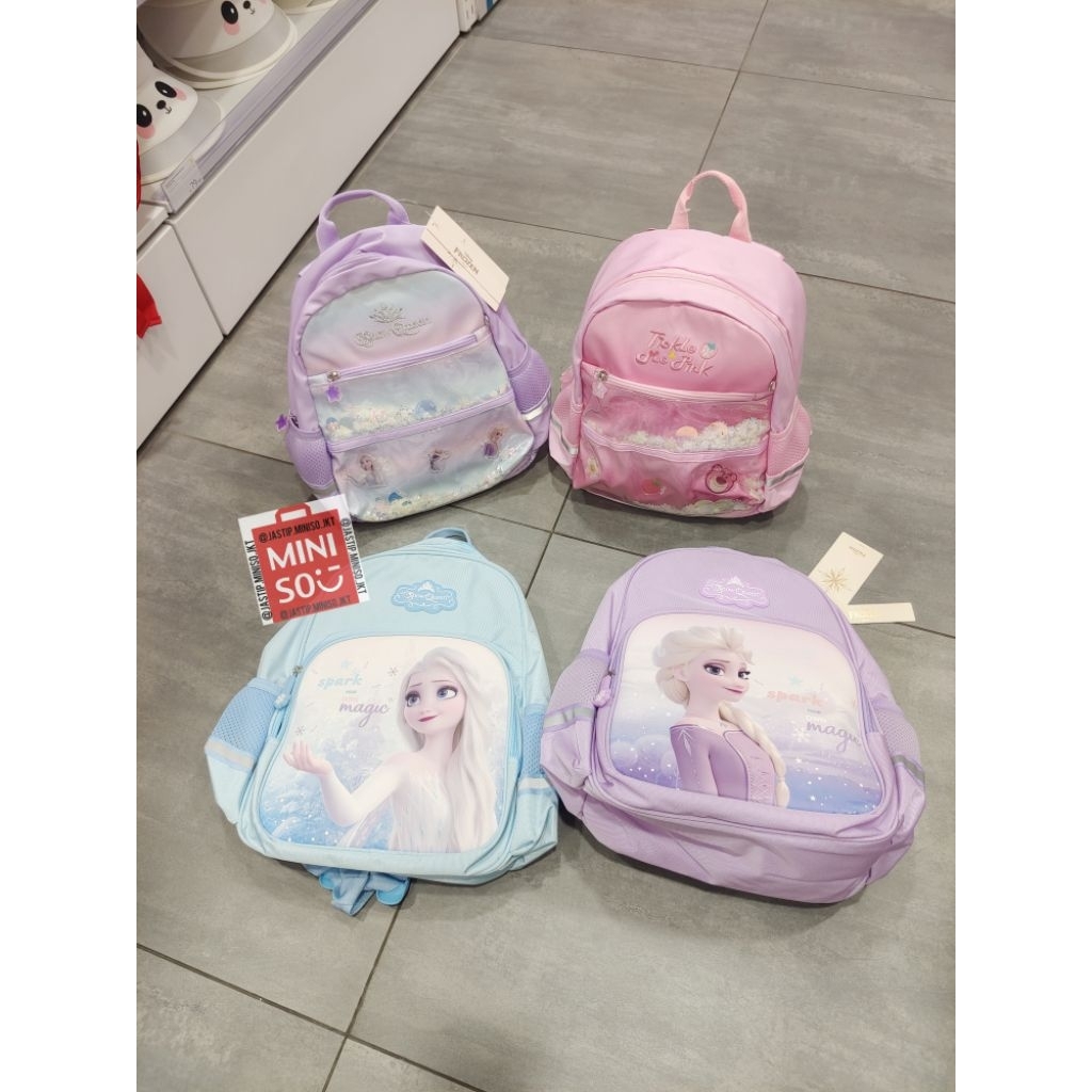 โอ้ Some! DISNEY / PIXAR ELSA BLUE / ELSA PURPLE / SNOW QUEEN / LOTSO กระเป๋าเป้ผู้หญิง