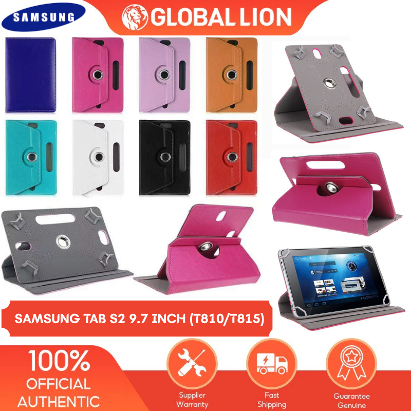 Samsung Galaxy Tab S2 9.7 นิ้ว SM T810 T815 T819 T815Y T819Y ปลอกหนังหมุน 360 Rotary Case Standing C