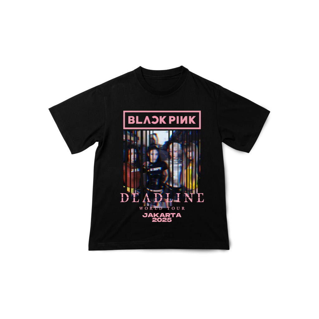 เสื้อยืด BLACKPINK DEADLINE World Tour 2025 / Blackpink / BLACKPINK / LISA / JENNIE / เสื้อยืด Black
