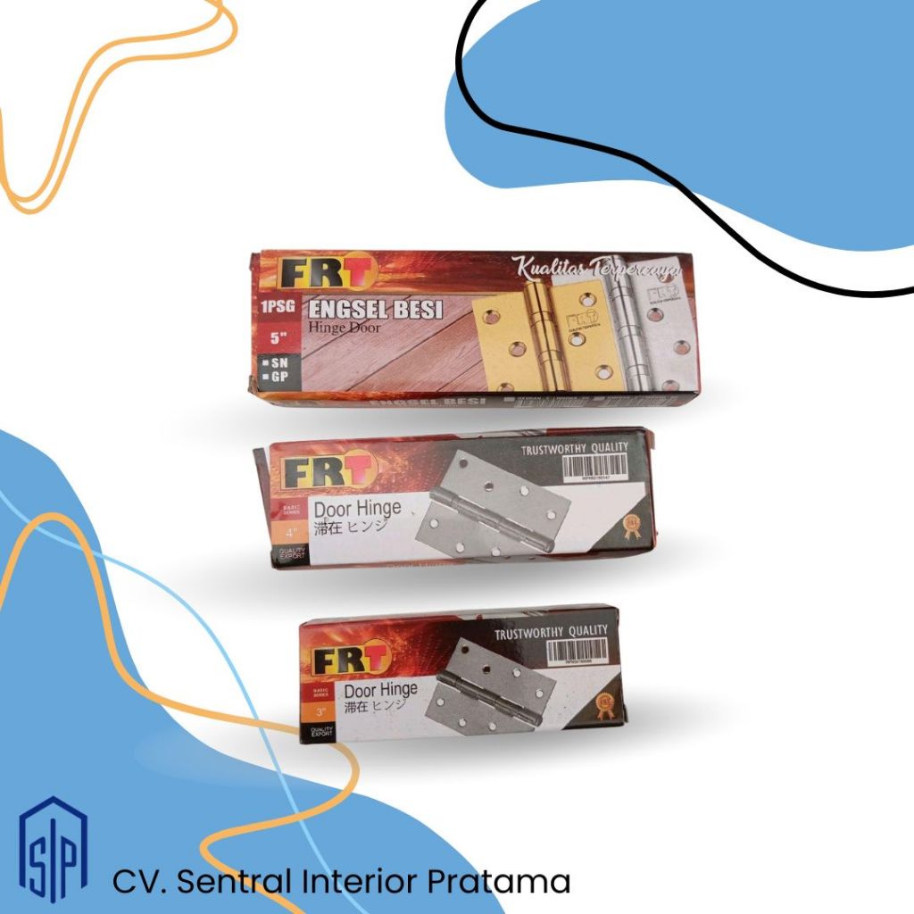 FRT บานพับเหล็กสําหรับประตู & Windows FRT 3" 4" 5" พร้อมสลักเกลียว/Scrups