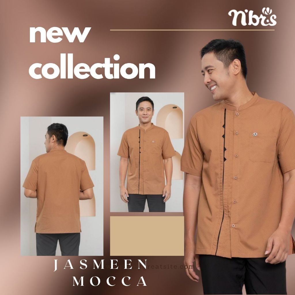 NIBRAS MENS TOP JASMEEN MOCCA