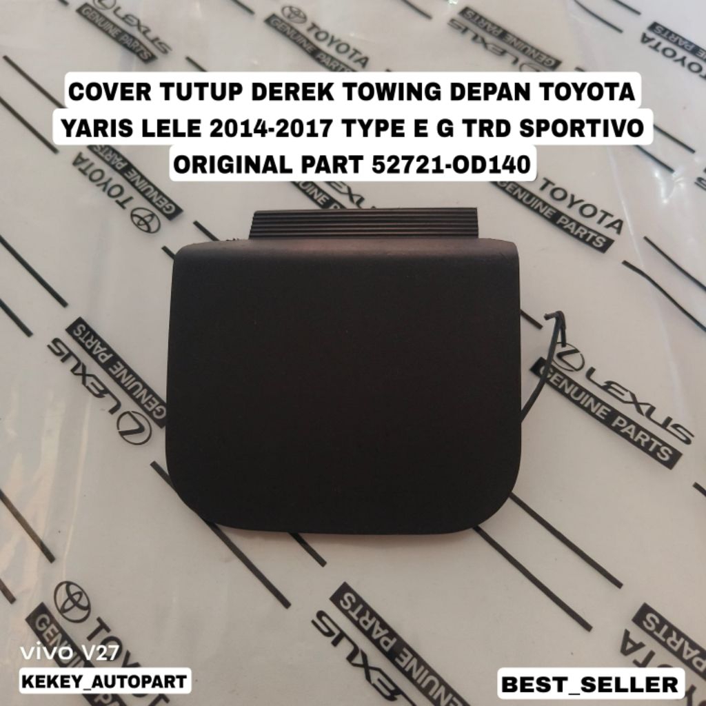 ฝาครอบตัดหญ้ากันชนหน้าเดิมสําหรับ Yaris Lele 2014-2017 Part 52721 OD-140