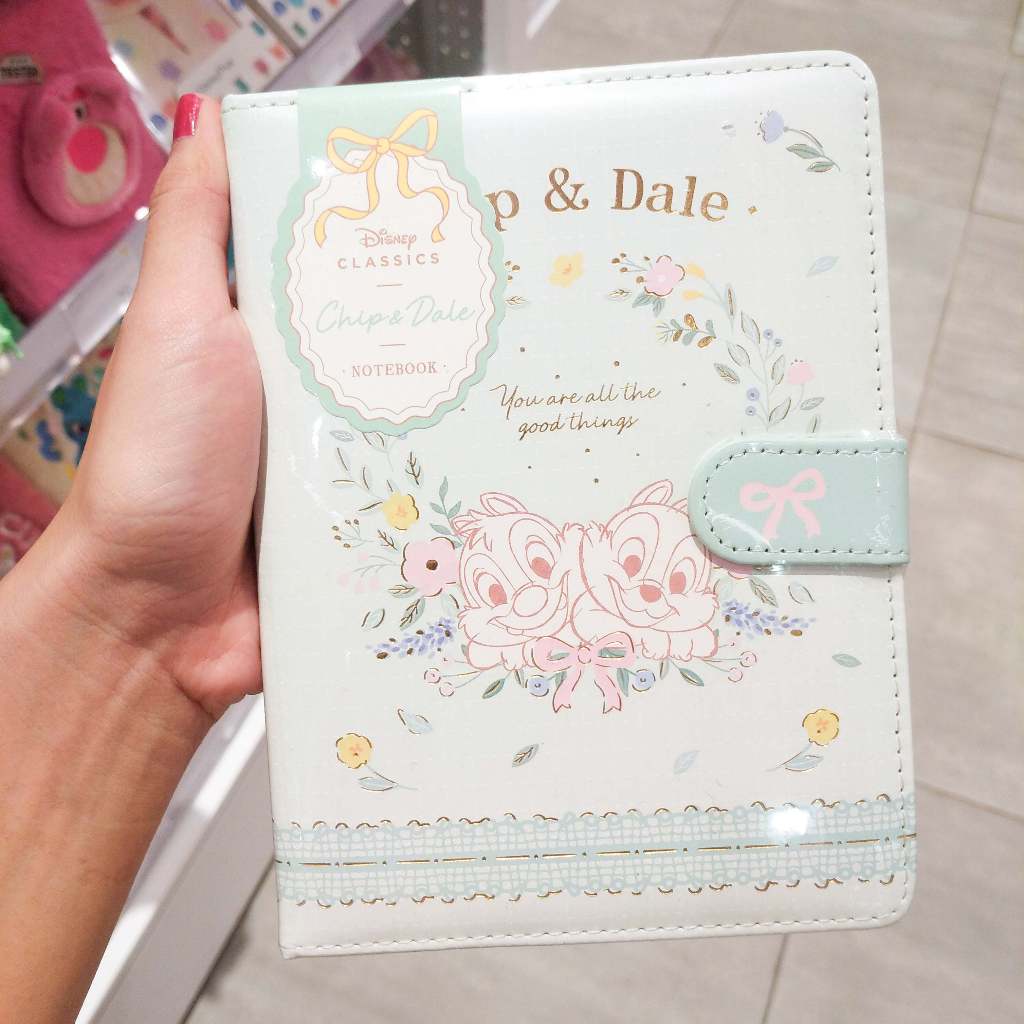 Disney Chip and Dale Blue Hard Cover Journal Pad Notebook Diary Journal Note Book