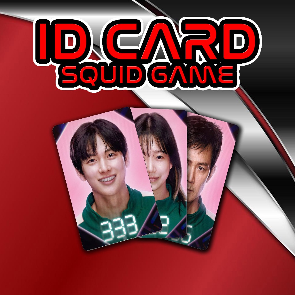 พรีเมี่ยมปลาหมึกเกม CHARACTER PVC ID CARD