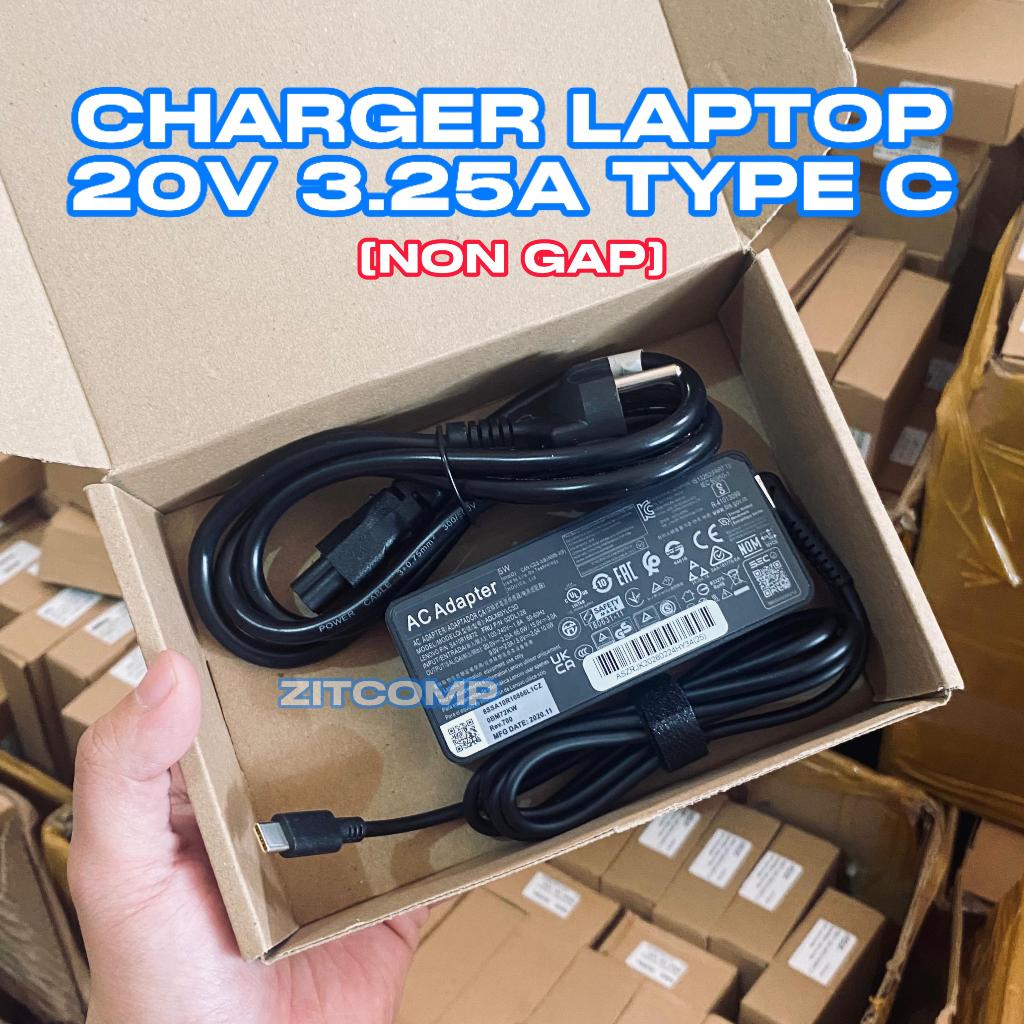 LENOVOOO 20V 3.25A 65W CHARGER ADAPTER [USB TYPE C] NO GAP - T480 T480S T580 T580S T490 T490S T590 T