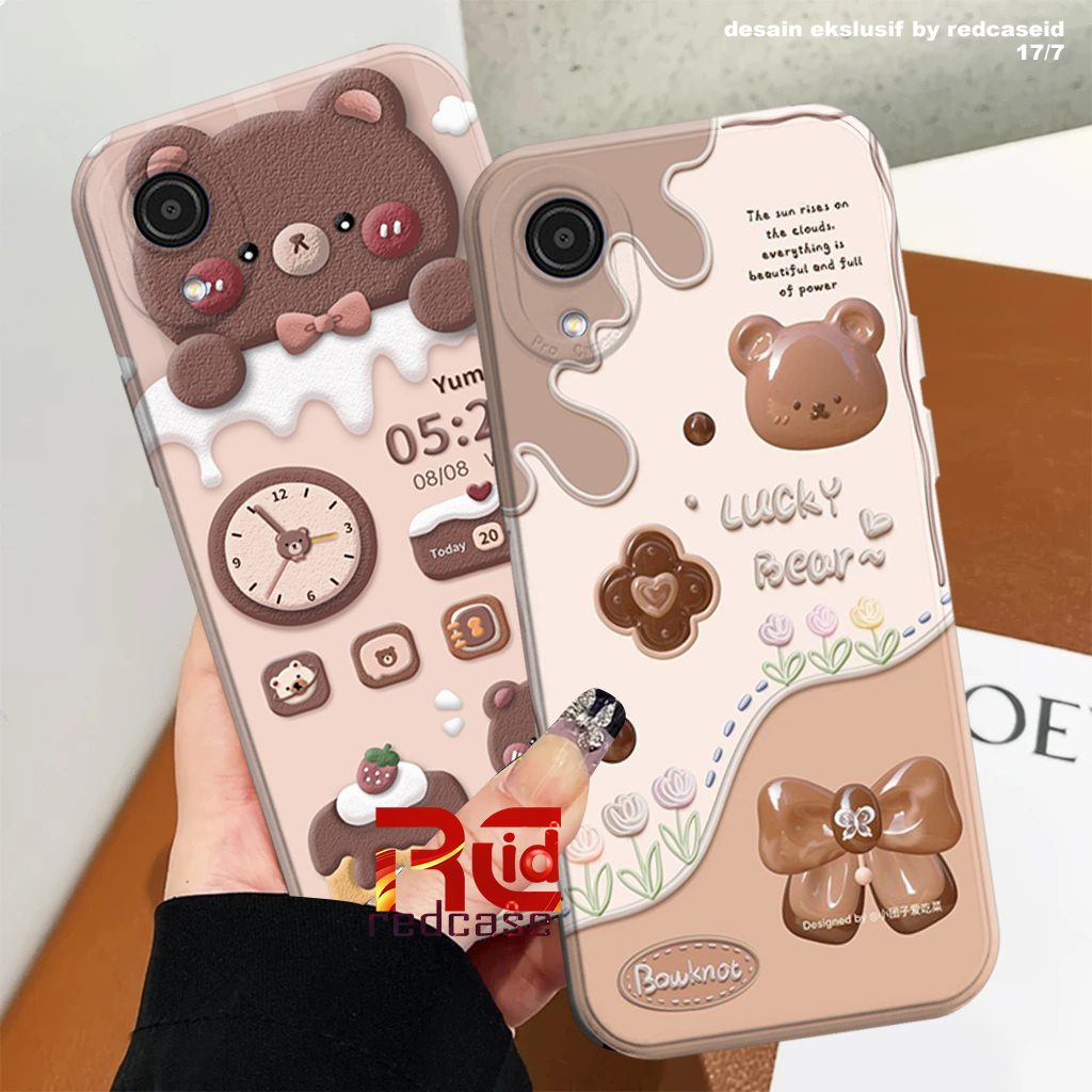 เคสโทรศัพท์ HP Samsung A03 Core / A01 Core / A01 - Lucky Bear Motif Softcase - เคส ProCamera