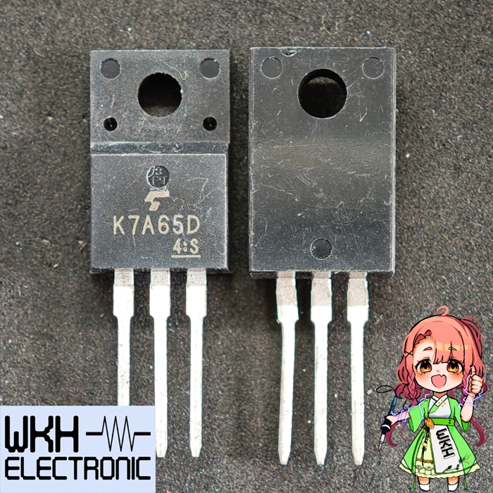 Original TK7A65D 650V 7A K7A65D K7A65 ซิลิคอน N ช่อง MOSFET TO-220