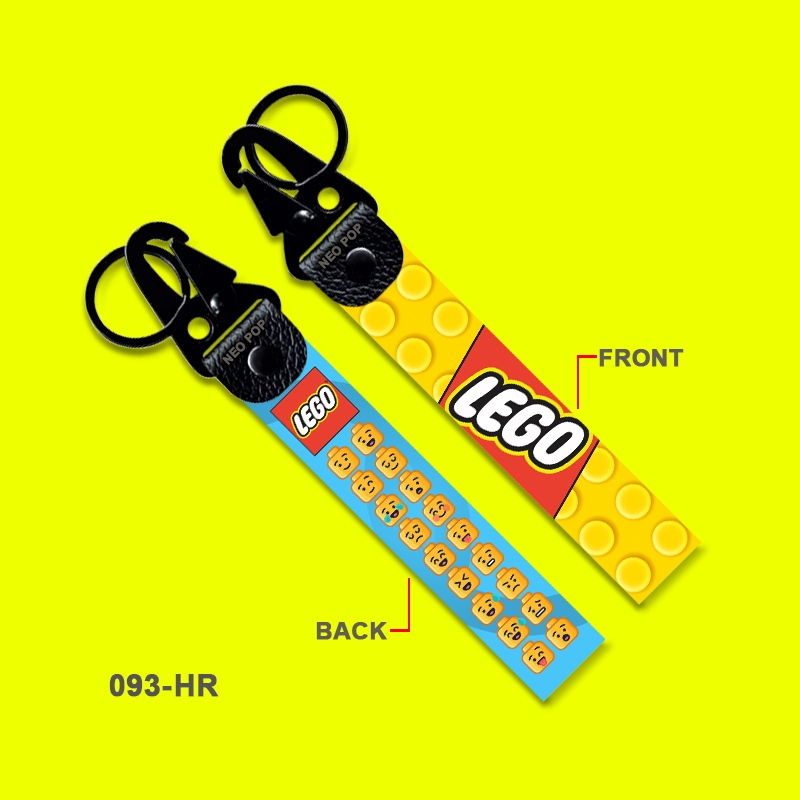 GANTUNGAN PREMIUM KEYCHAIN โลโก้ CHILDRENS ของเล่นพวงกุญแจอุปกรณ์เสริม LEGO ของเล่น BRICK PUZZLE CRE